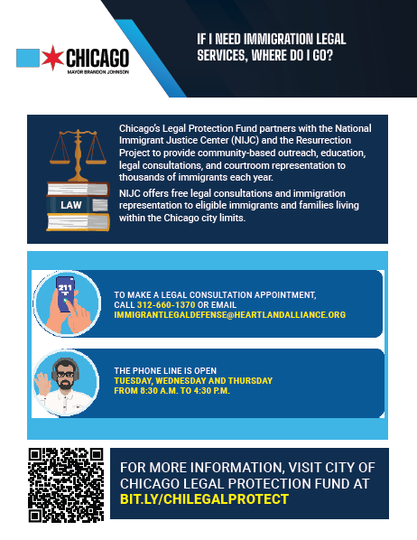 Immigration Legal Services Flyer - English