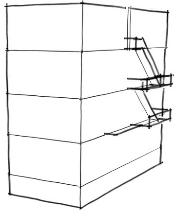 Example of a fire escape