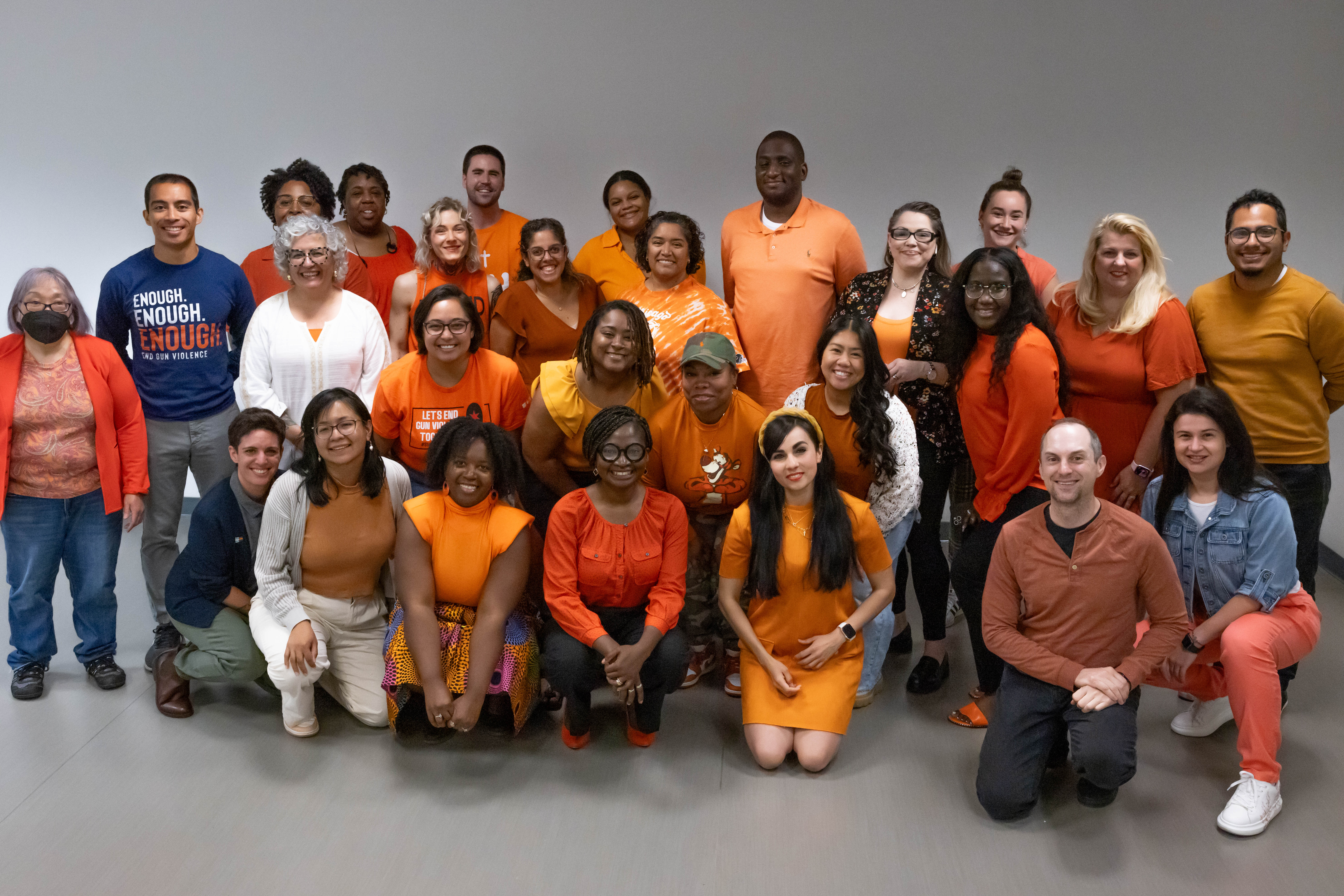 CDPH staff wears orange