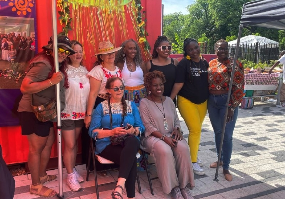 Participants at Calling in the Ancestors: Healing Our Hearts Exhibit, funded by a Together We Heal grant.