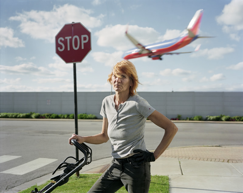 Paul D'Amato's Midway (Judy with Lawnmower, Chicago, 2018 pictured)