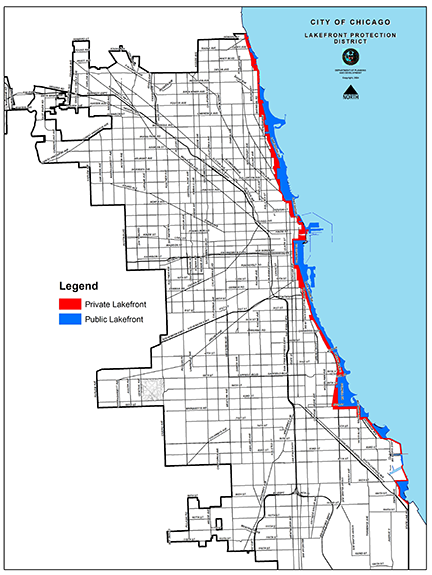 Lakefront Protection District Map