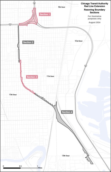 RLE map with four sections