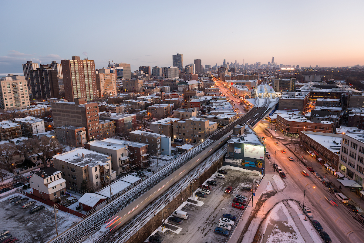 Broadway aerial image